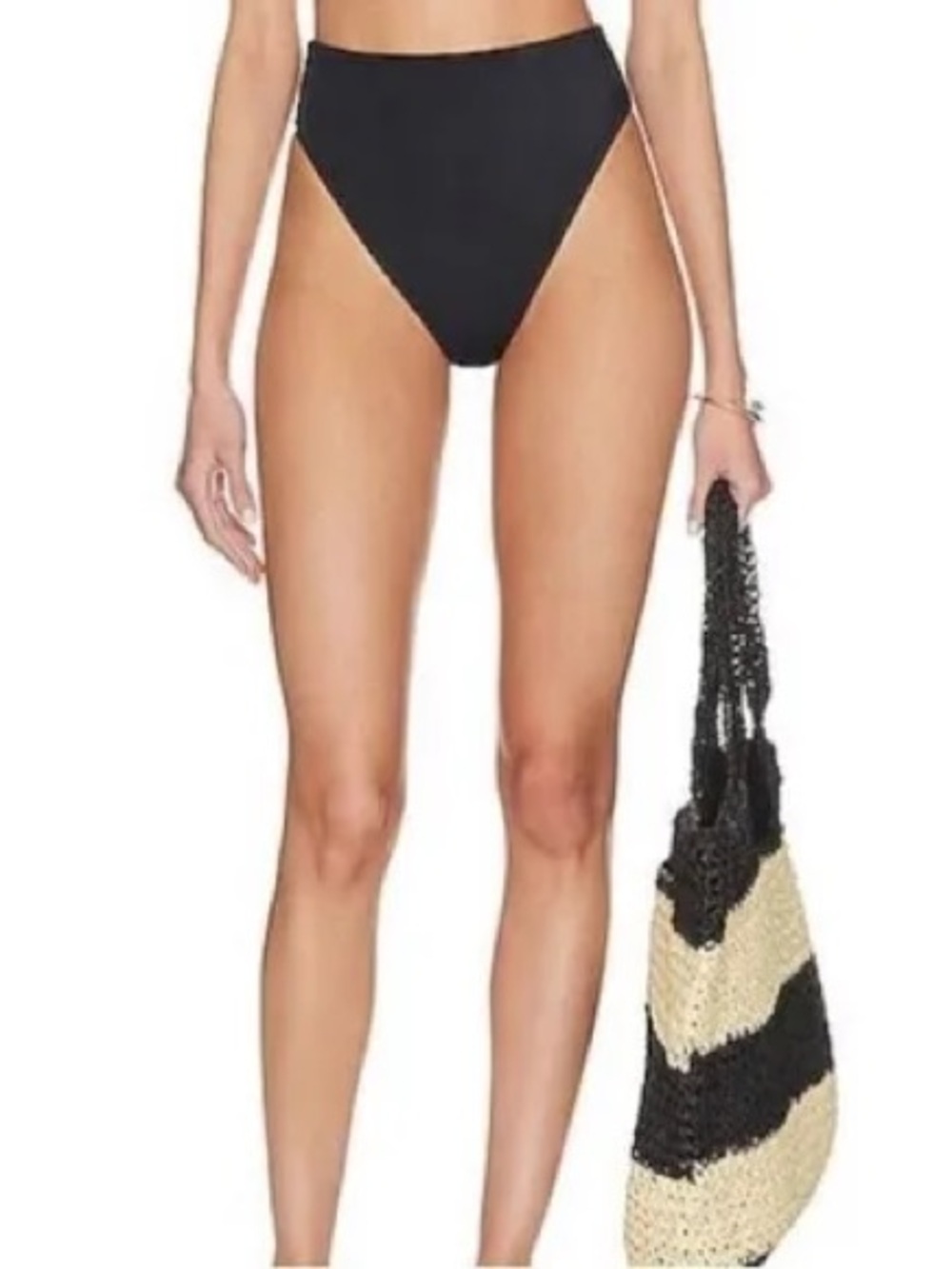 Cleobella Black High-Waist Alice Bikini Bottom